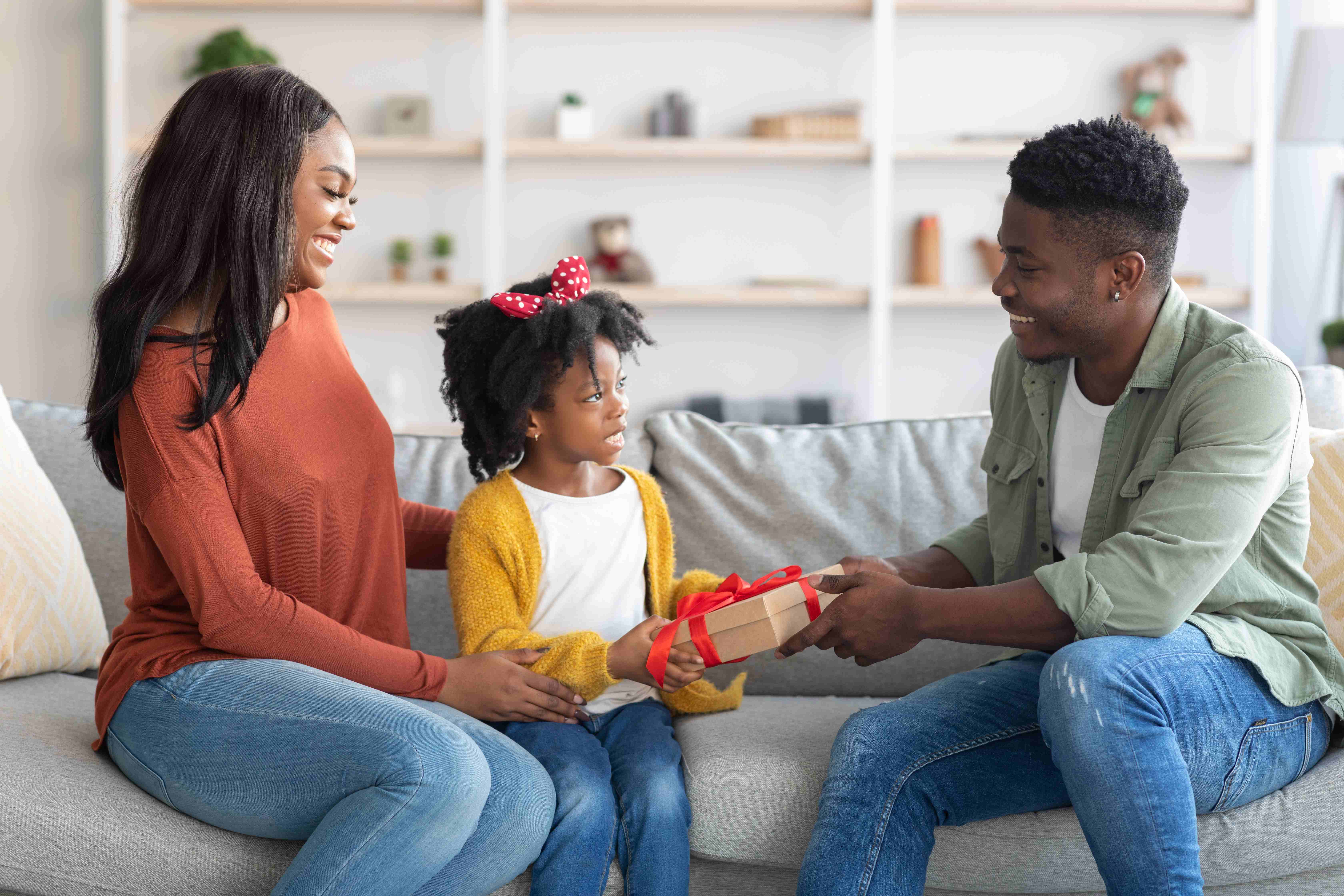 A loving family celebrates Father’s Day with a thoughtful gift.