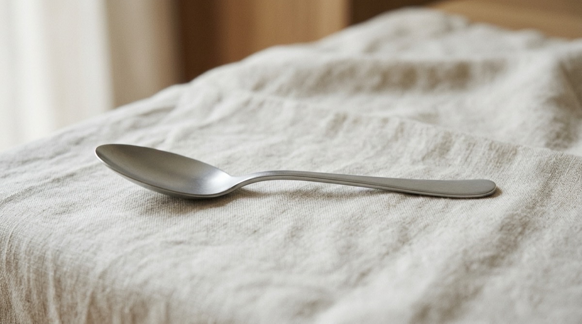 Plain unengraved silver piece, the modern material for a fifth wedding anniversary