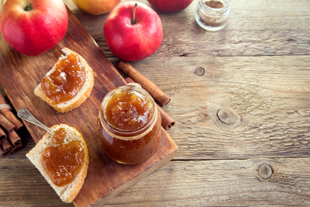 A jar of fresh apple butter makes a thoughtful gift idea for fall.