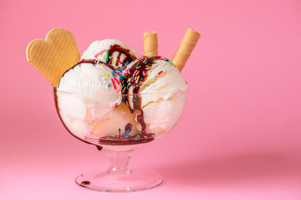 A delicious ice-cream sundae to celebrate the last few days before summer ends.