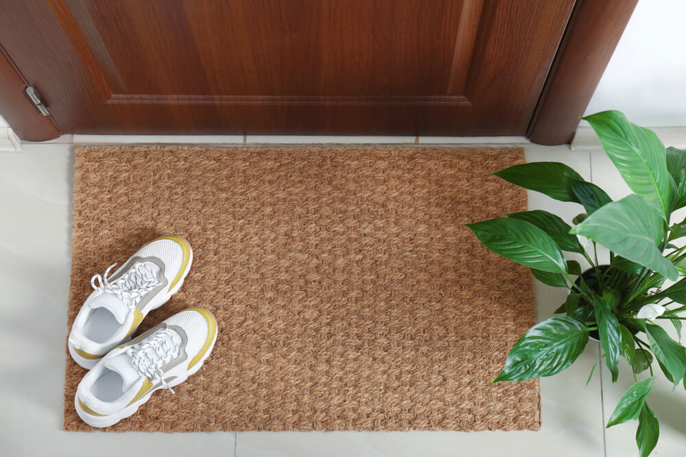 A doormat to make guests feel welcome in a new home.