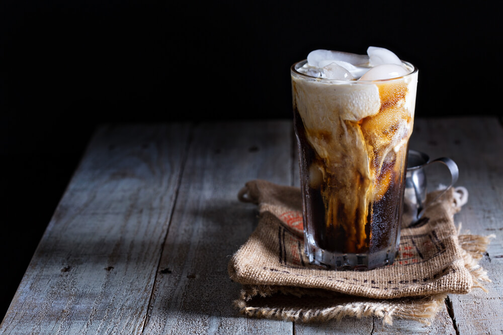 A tall glass of iced coffee to brighten a busy dad’s morning.