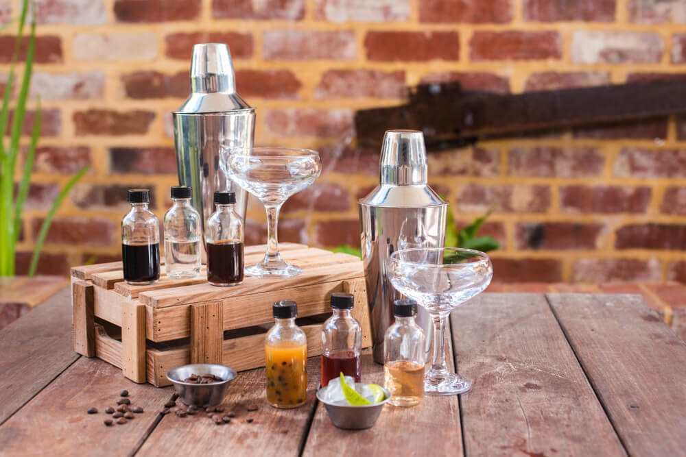 All the tools and ingredients you need to mix craft cocktails.