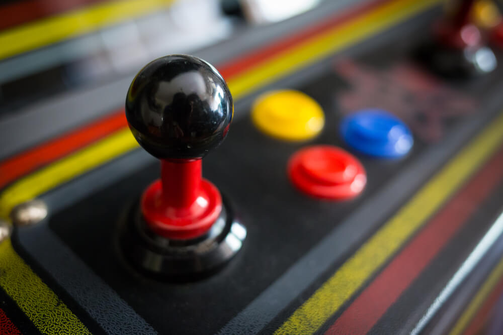 A retro arcade machine for a boyfriend who loves video games.