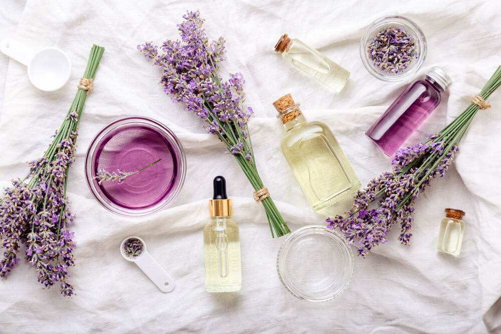 Luxurious shower oils perfect for a self-care routine before bed.