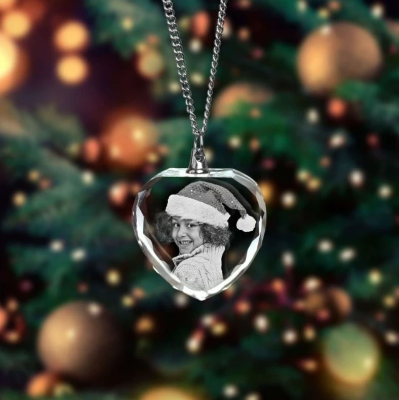 A personalized photo necklace is the perfect Christmas gift for Grandma.