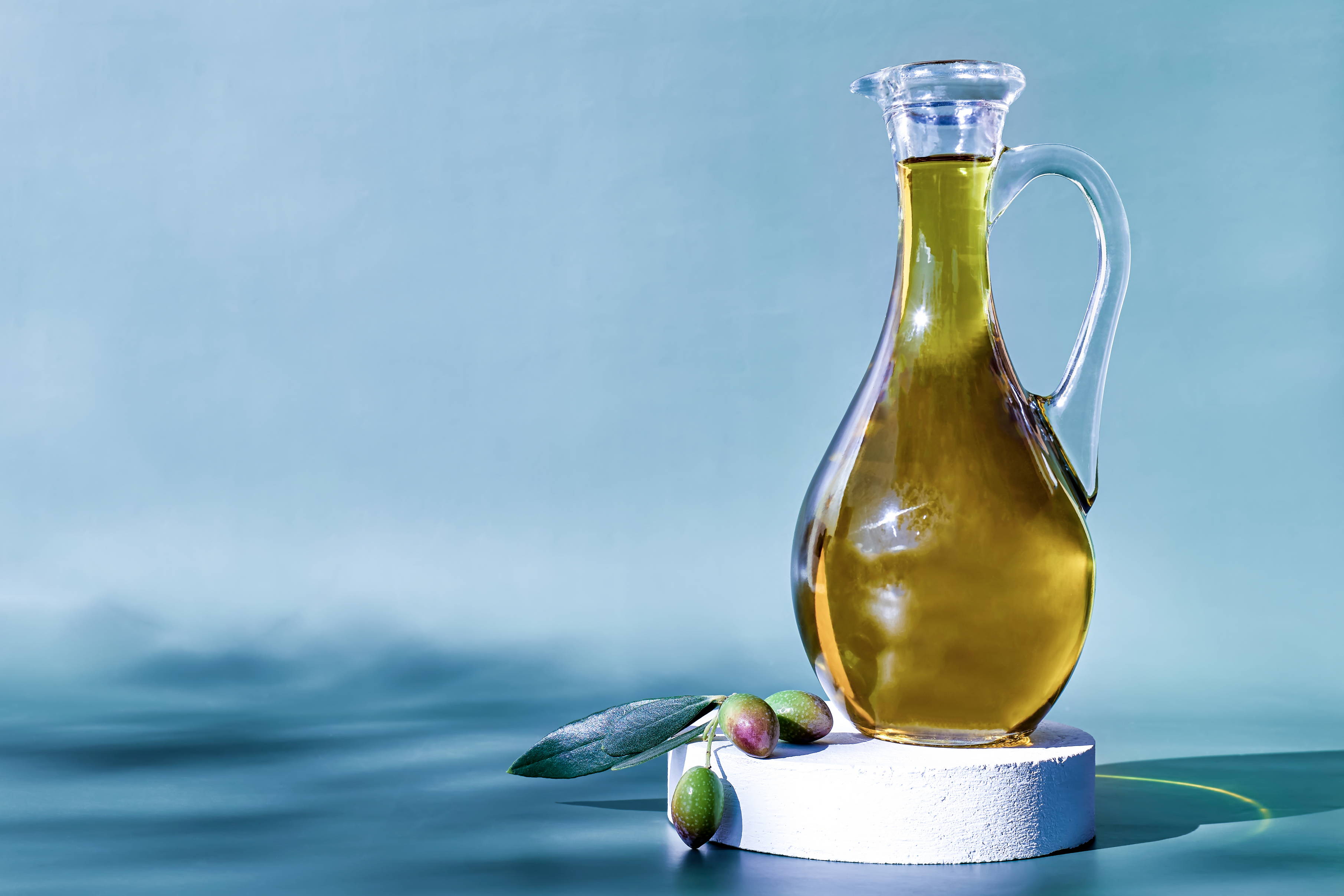 An olive oil dispenser makes a wonderful present for a family gift exchange.