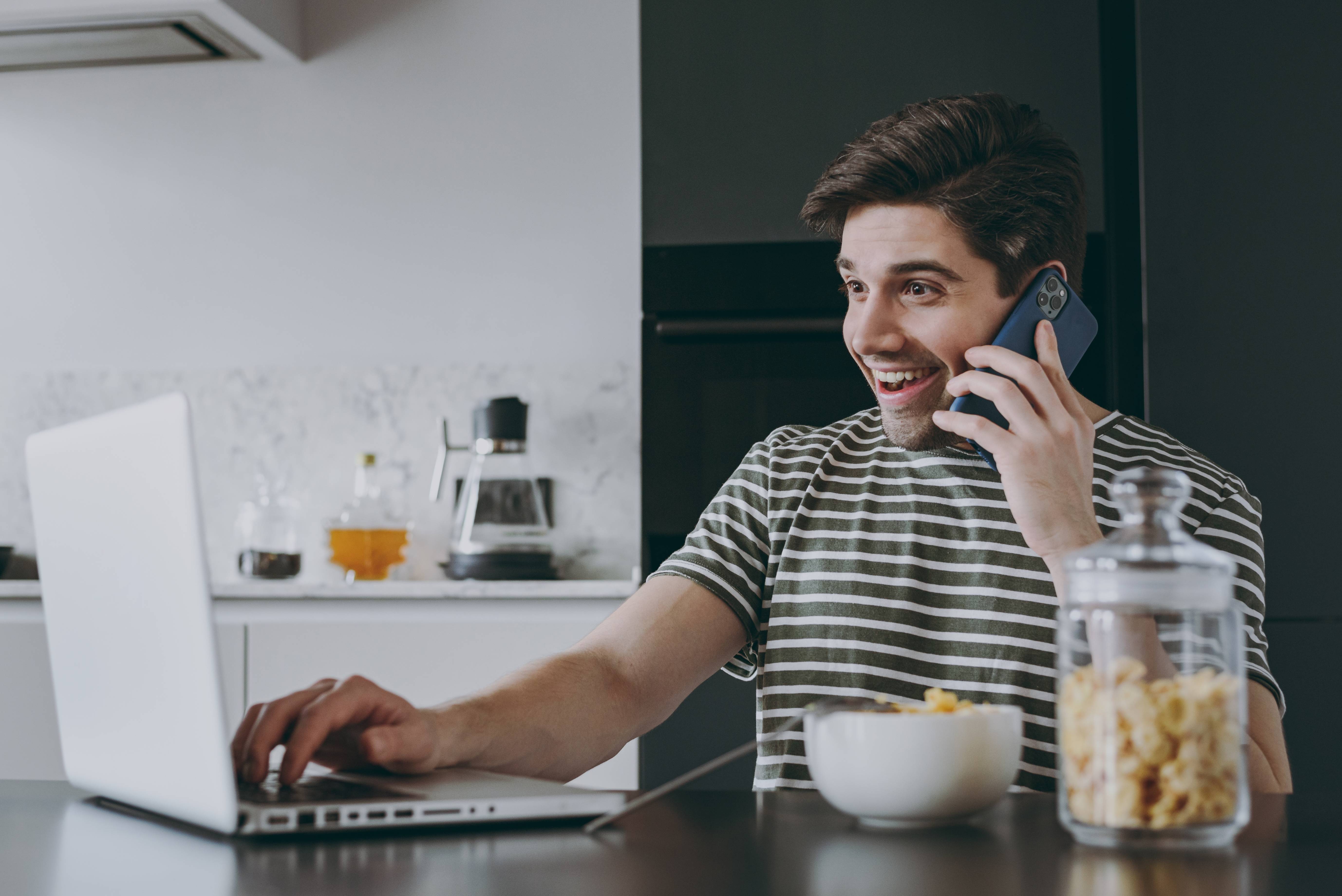 A man who uses his smartphone all the time should sanitize it frequently. 