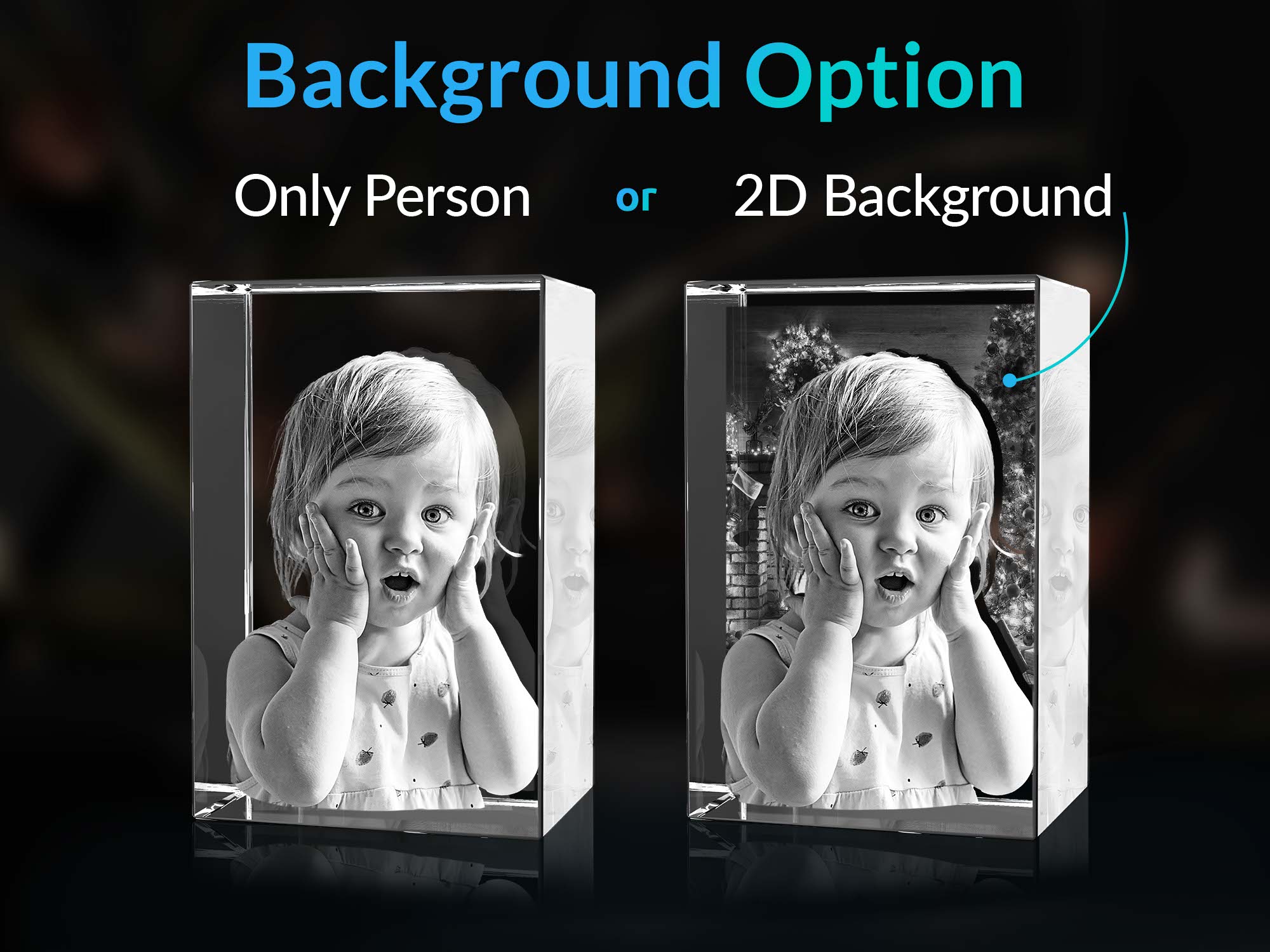 人気特価激安 LED Wood Light Crystal Photo 3D for (Large) Base 絵画
