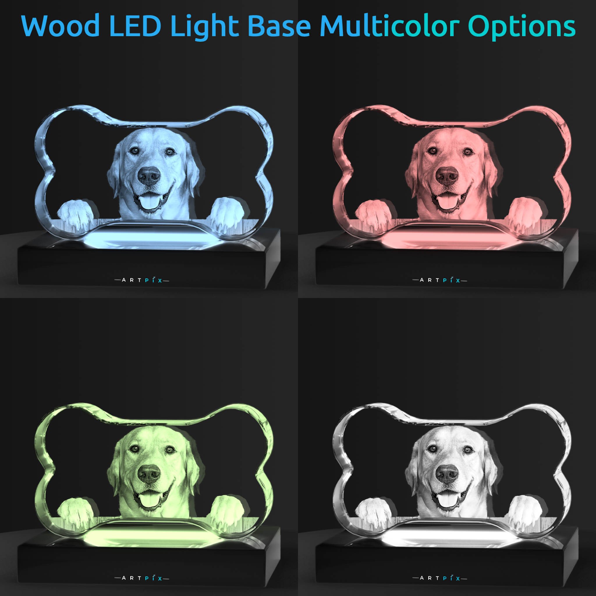 Custom 2D Dog Bone Keepsake With Engraving