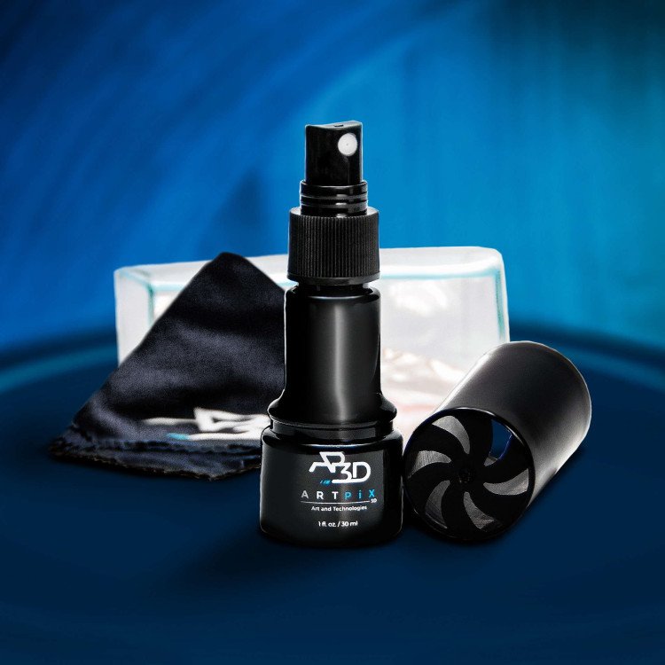 Cleaning Kit A spray bottle of solution from the ArtPix 3D Cleaning Kit
