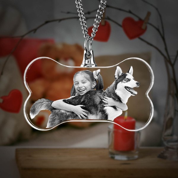 Pet hotsell etched necklace