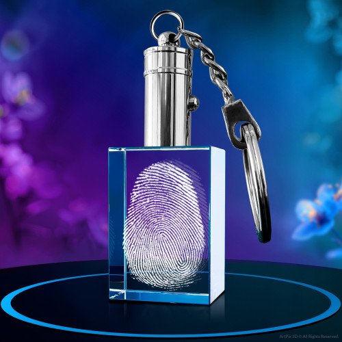 Fingerprint Rectangle With Light mother's day gift idea for 2024