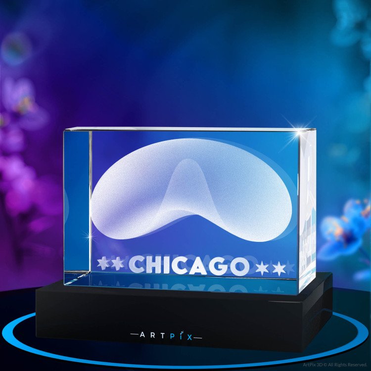 Cloud Gate 3D Crystal mother's day gift idea for 2024
