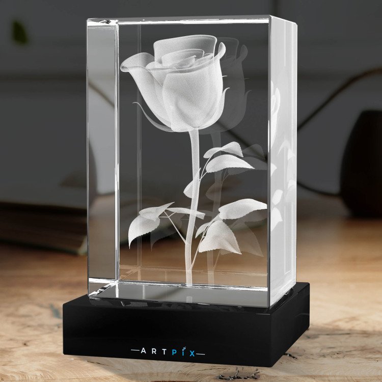3D Crystal Rose #4