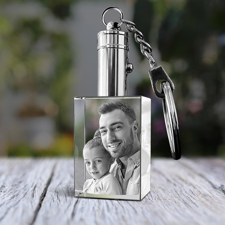 Custom rectangle photo keychain #4