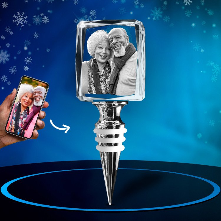 Wine Stopper Rectangle 3D Christmas Gift Idea for 2024