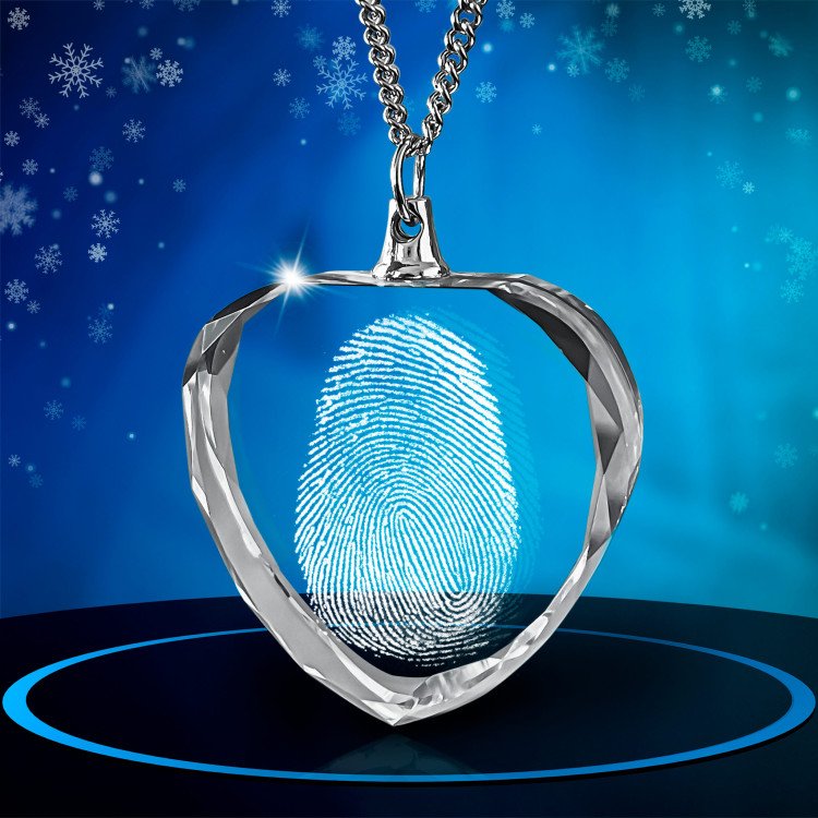 Fingerprint Heart Christmas Gift Idea for 2024