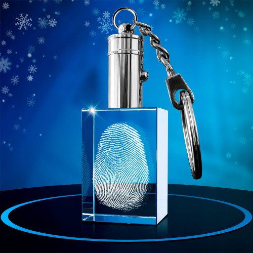 Fingerprint Rectangle With Light Christmas Gift Idea for 2024