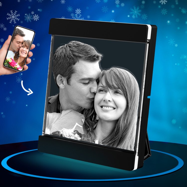 2D Lighted Crystal Frame Christmas Gift Idea for 2024