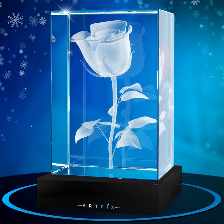 3D Crystal Rose gift idea #6