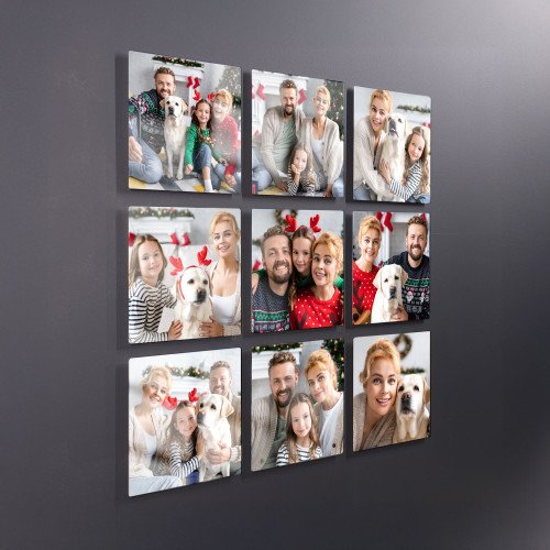 8x8 Glass Tile Prints with photo inside