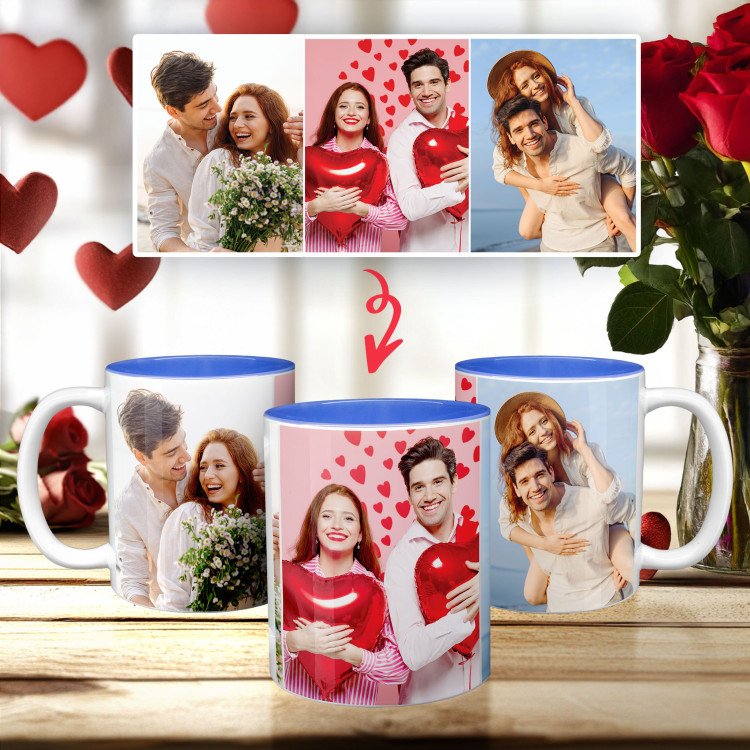 3 Photo Collage Mug