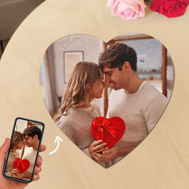 Heart Photo Puzzle - 75 piece