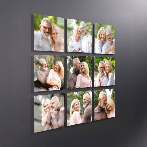 8x8 Glass Tile Prints with photo inside VD gift