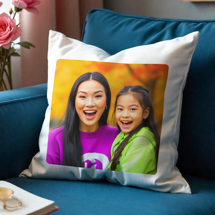 Square Photo Pillow Cover