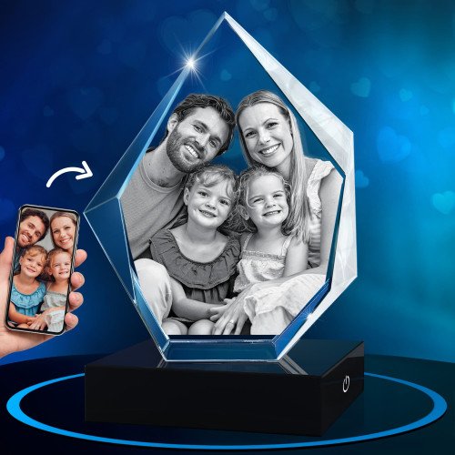 3D Crystal Iceberg custom gift for Father's Day 2025