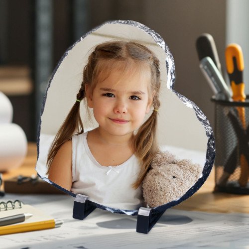 Heart Photo Slate custom gift for Father's Day 2025