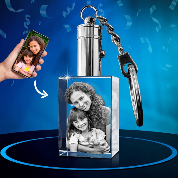 3D Keychain Rectangle for Birthdays