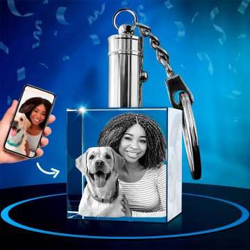 3D Keychain Square for Birthdays