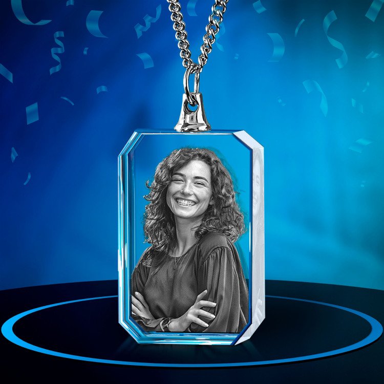 3D Necklace Rectangle for Birthdays