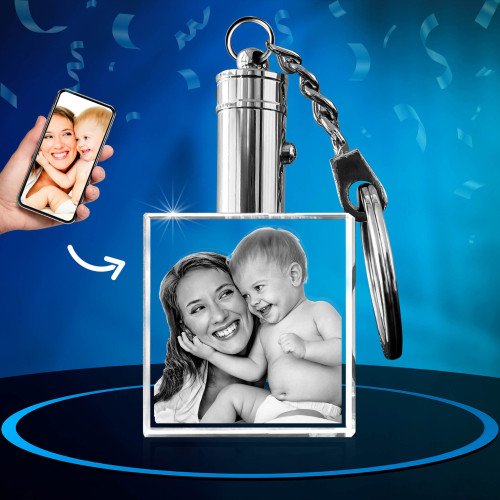 2D Keychain Square for Birthdays