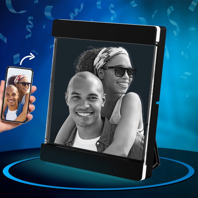 2D Lighted Crystal Frame for Birthdays