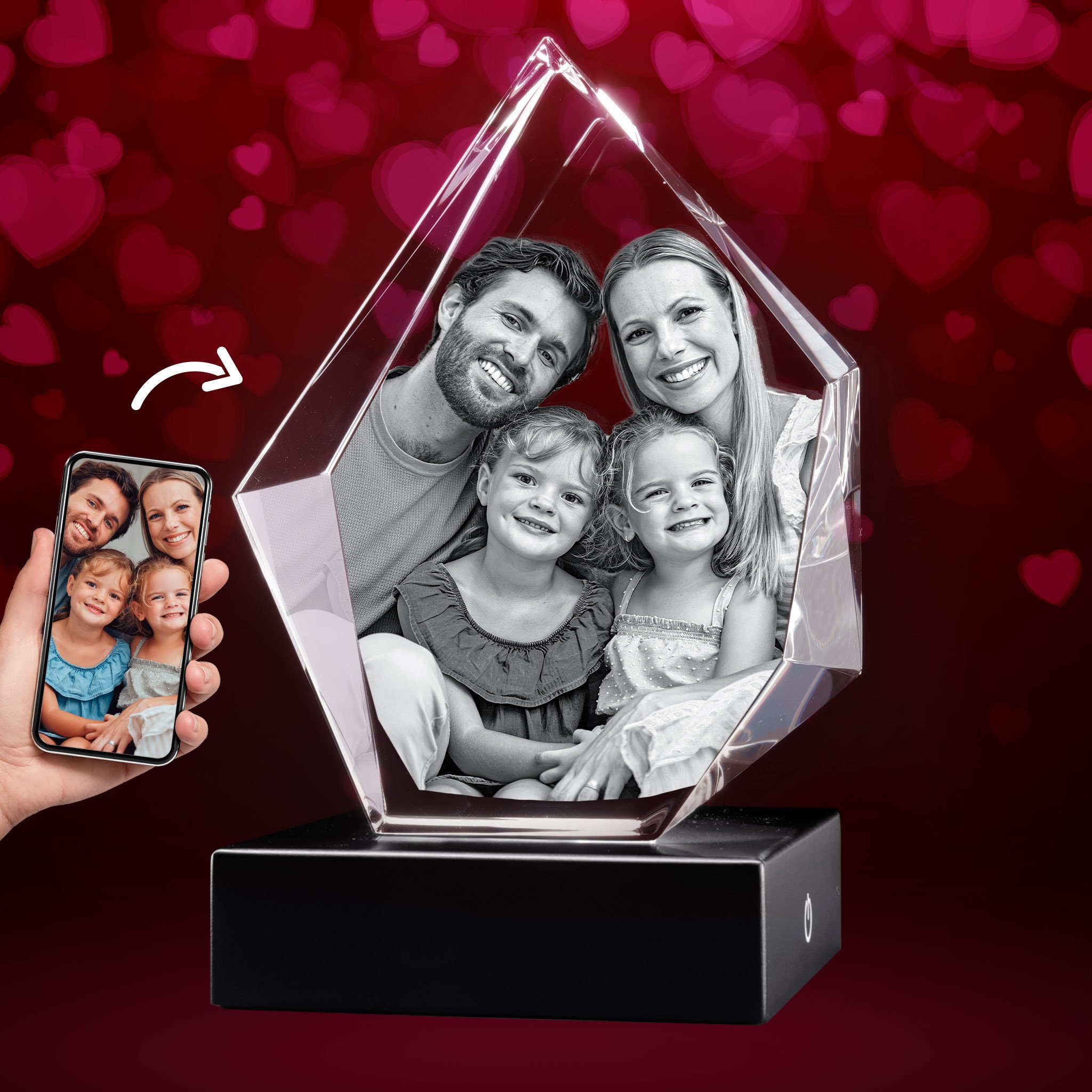 3D Crystal Iceberg for Valentine’s Day