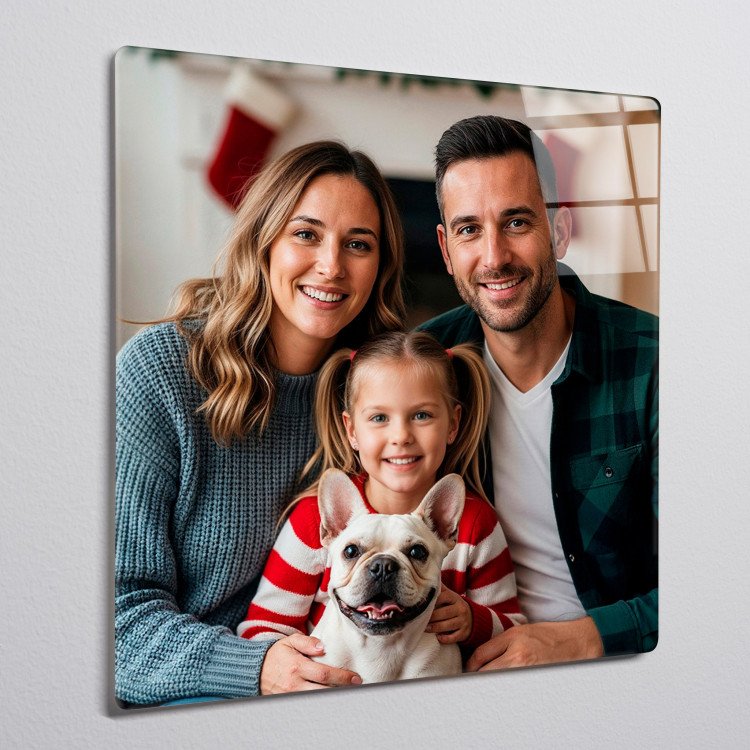 Glass Photo Tile 10x10 Square custom gift for Xmas 25