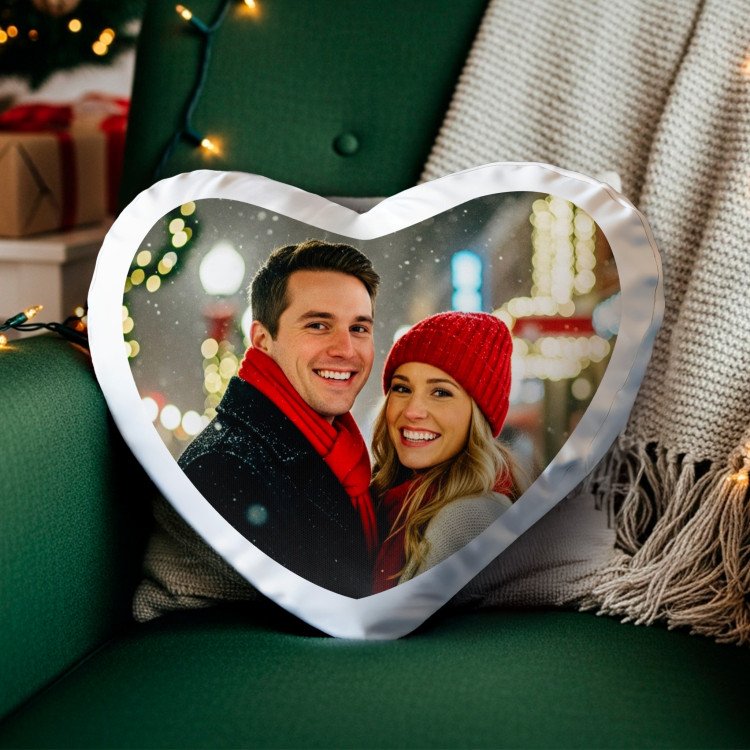 ArtPix 3D Heart Photo Pillow Cover gift for Xmas 25