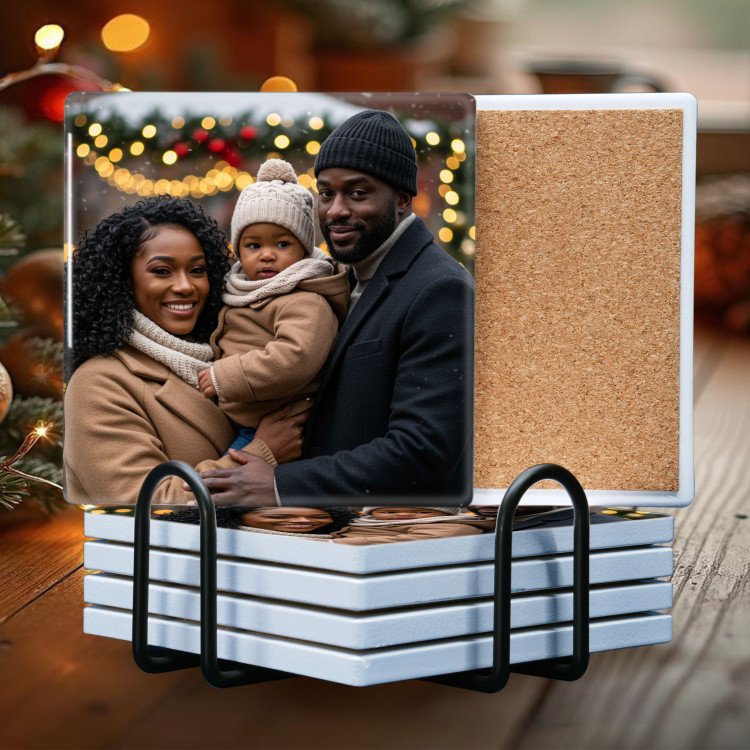 Square Ceramic Photo Coaster