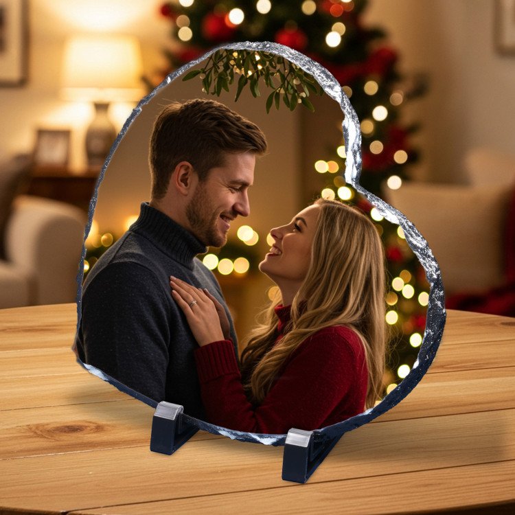 Heart Photo Slate custom gift for Xmas 25