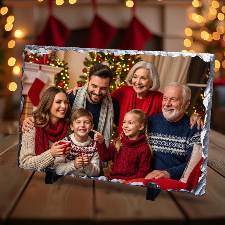 Rectangle Photo Slate custom gift for Xmas 25