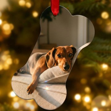 Single Sided Bone Metal Ornament