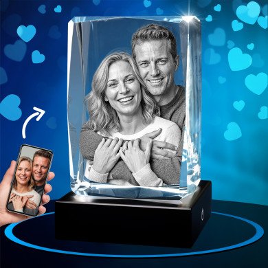 3D Crystal Gem Rectangle Valentine's Day gift 2026