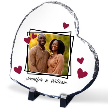 Love Snapshot Heart Photo Slate