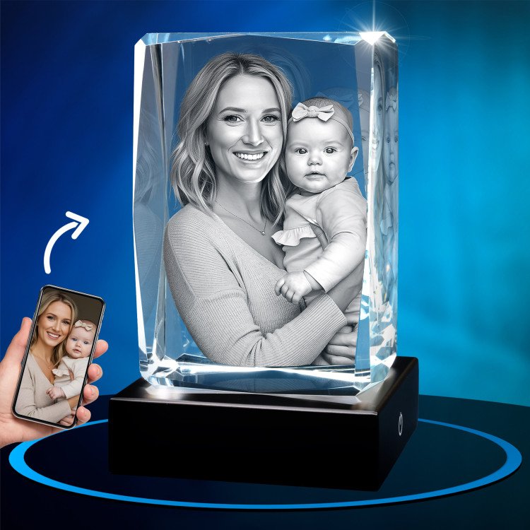 3D Crystal Gem Rectangle