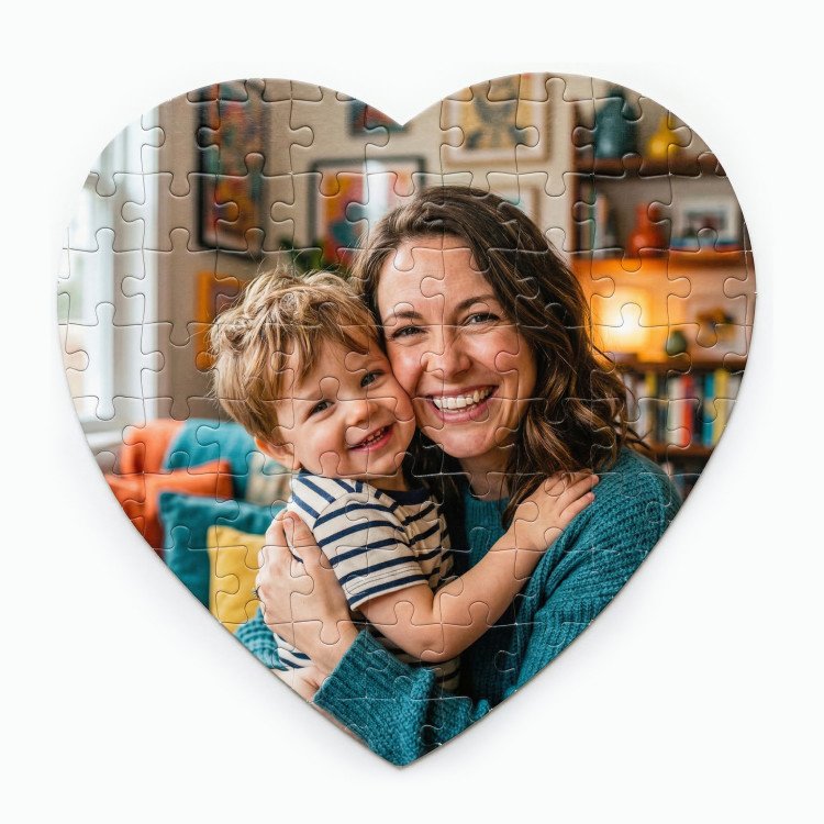 Heart Photo Puzzle - 75 pieces