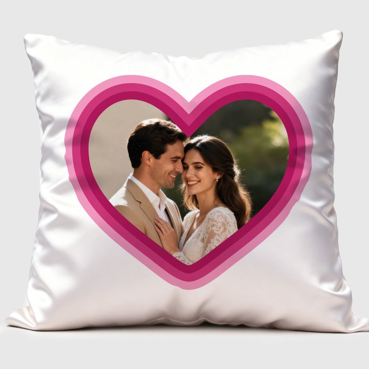 Beating Heart Square Pillow Cover