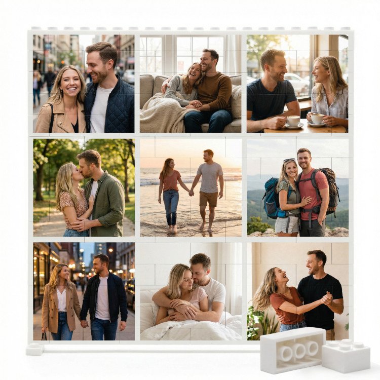 9 Photo ArtBricks Square | Single-Sided